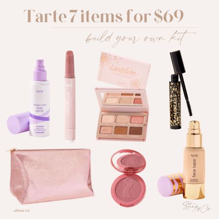 Choose your own bundle from Tarte, including 7 items for only $69! Choose one item from each category - lips, cheek, eyes, complexion, prep/tools, and a cosmetic bag.

Lipgloss, eyeshadow palette, mascara, foundation

#LTKsalealert #LTKfindsunder100 #LTKbeauty