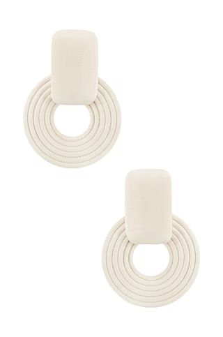 Casa Clara Folly Hoop Earrings in Ivory from Revolve.com | Revolve Clothing (Global)