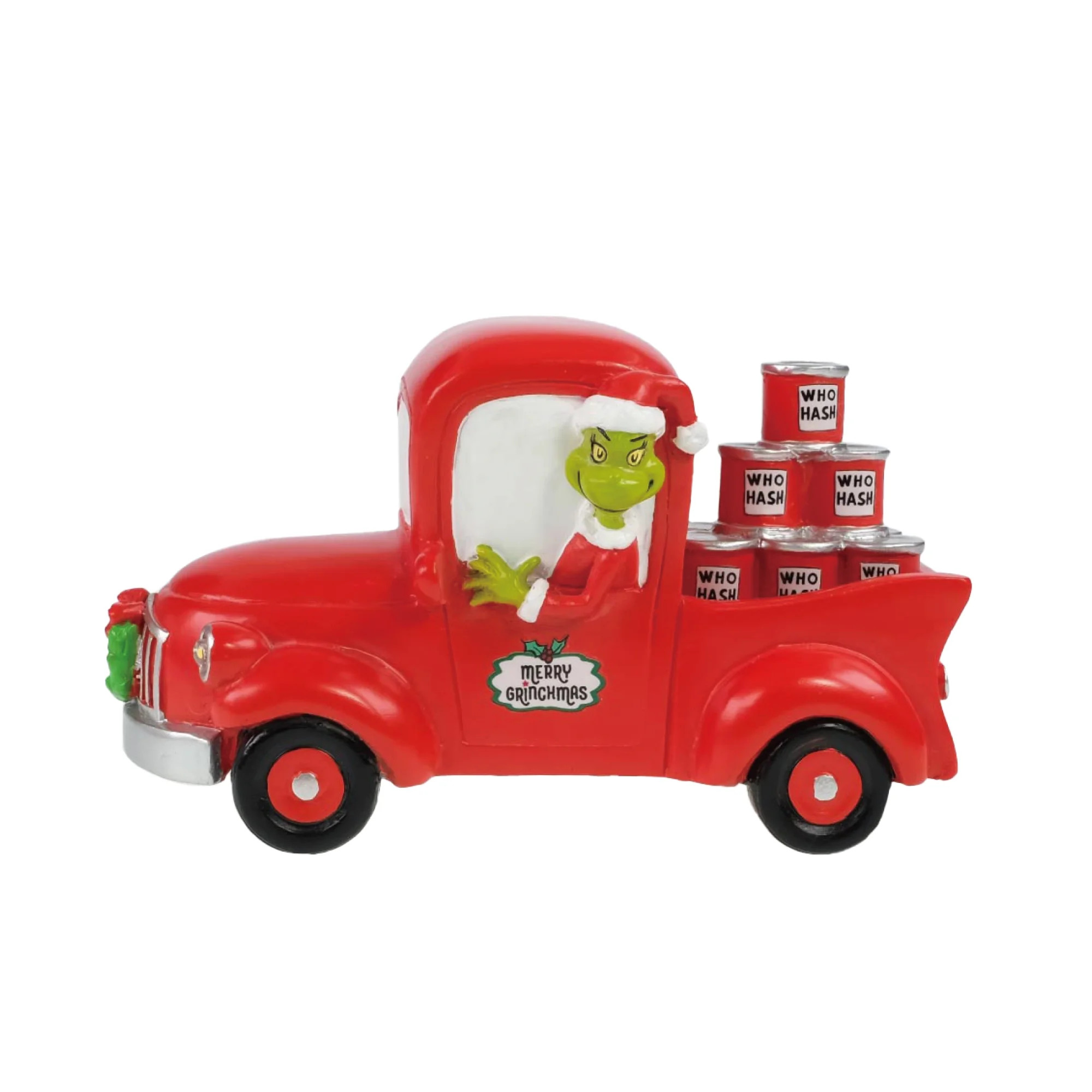 Dr. Seuss' The Grinch, Light-Up Grinch in a Red Truck Figurine Christmas Village Accessory, by Ru... | Walmart (US)