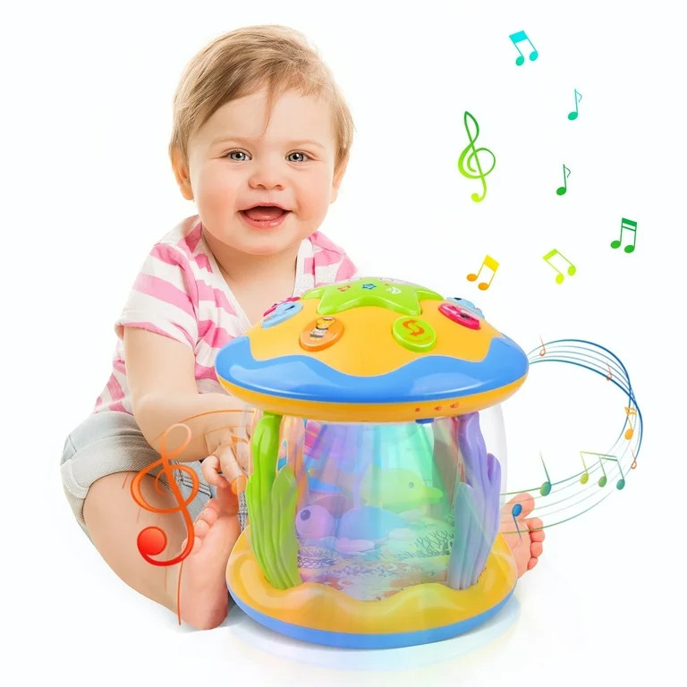 Vanmor Baby Musical Toys with Light Up for Toddlers 1 2 3, Christmas Toys Rotating Ocean Projecto... | Walmart (US)