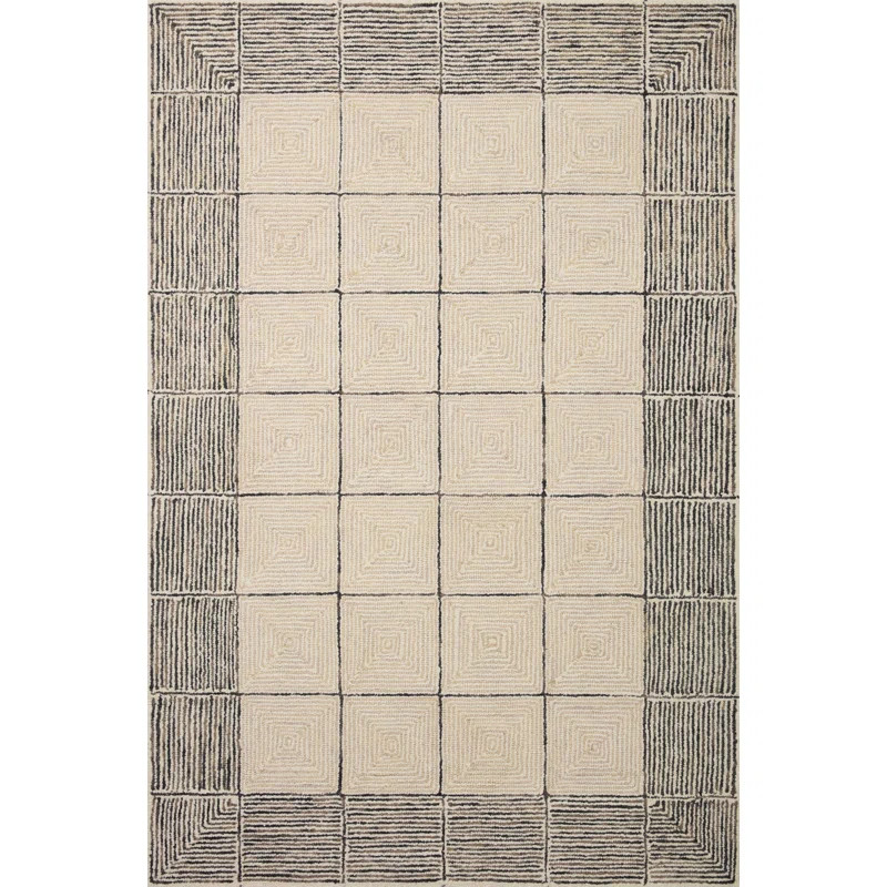 Chris Loves Julia x Loloi Francis Collection FRA-02 Cream / Black, Contemporary  Area Rug | Wayfair North America