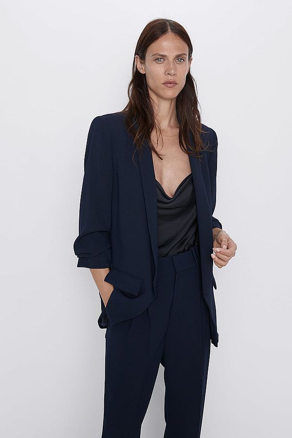 Zara | Blazer With Rolled-up Sleeves | The Lobby