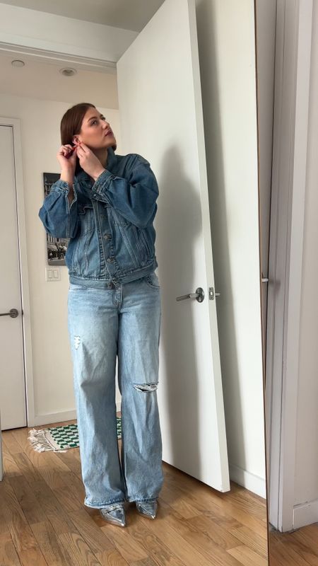 Denim on denim spring outfit of the day 

Jeans, Levis, Spring outfit, midsize fashion, curvy girl fashion, outfit inspiration, spring outfit idea, midsize outfit idea, curvy girl outfit inspiration, date night outfit

#LTKSpringSale #LTKstyletip #LTKmidsize