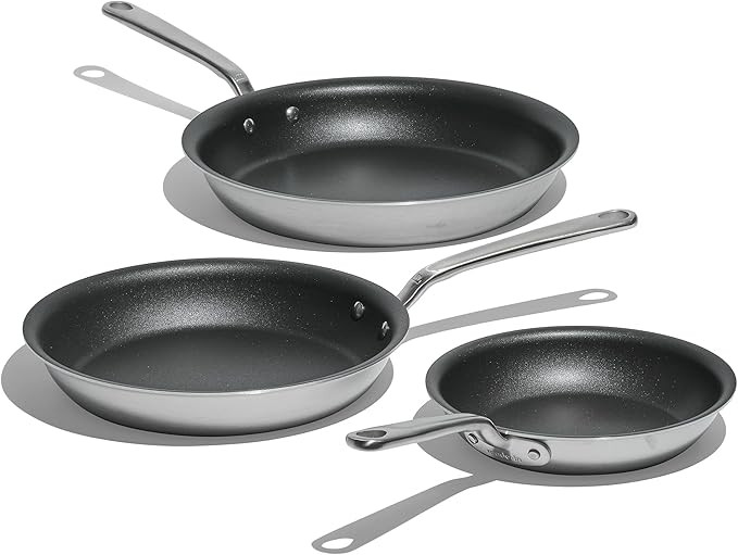 Made In Cookware - ProCoat Non Stick 3 Piece Frying Pan Set (Includes 8",10",12") - 5 Ply Stainle... | Amazon (US)