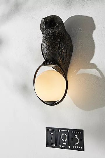 Woodland Owl Sconce | Anthropologie (US)