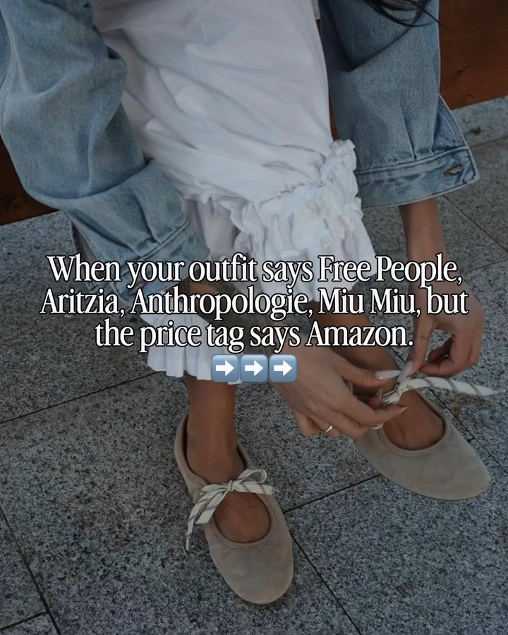 POV: Your wardrobe looks like Free People, Anthropologie, Aritzia, Alo, and Miu Miu… but your bank account says Amazon. 🤭✨

I’ve been testing so many designer-inspired finds lately, and these are the ones that genuinely impressed me. From the sold-out FP tote to Aritzia dresses, Anthro-inspired pieces, and even those Miu Miu-inspired sandals… these are the finds worth adding to cart.

❤️ Save this for your next shopping haul so you don’t lose these finds.

Which surprises you the most? 👀

* Designer-inspired finds
* Look for less
* Luxury look for less
* Amazon fashion finds
* Amazon designer dupes
* Elevated Amazon style
* Quiet luxury on a budget
* Affordable luxury
* Expensive-looking Amazon finds
* Capsule wardrobe finds
* Amazon must-haves
* Amazon new arrivals
* Viral Amazon fashion
* Rich mom style
* Coastal chic
* European summer style
* Old money style
* Elevated basics
* Chic on a budget
* Summer outfit inspiration

#LTKootd #LTKSeasonal #LTKSaleAlert