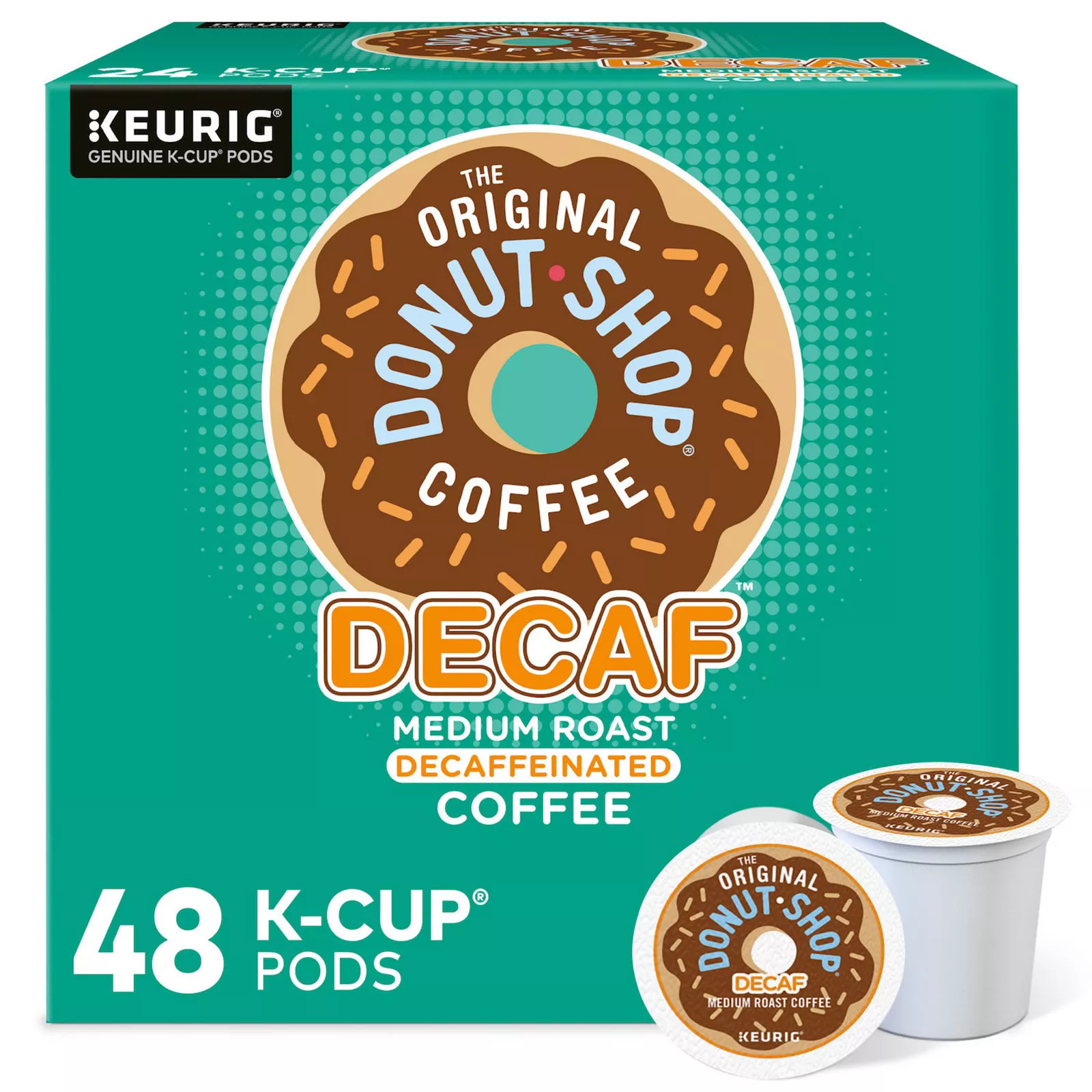 The Original Donut Shop Decaf Coffee, Keurig® K-Cup® Pods, Medium Roast - 48-pk., Multicolor | Kohl's