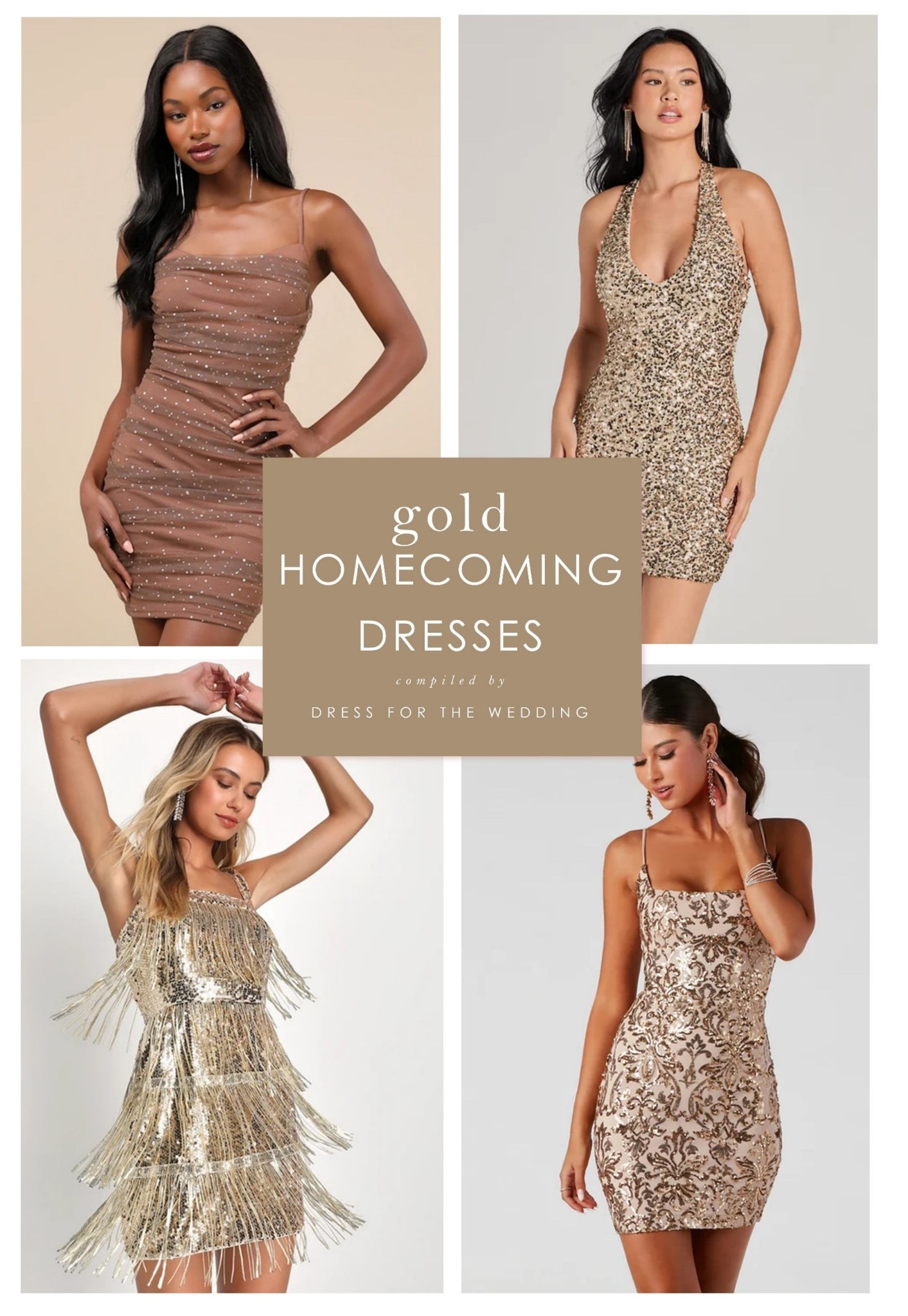 Gold homecoming dresses 
Hoco dress 
Homecoming 2025
Gold dress 
Party dress 
Cocktail dress 
Mini dress 
Sequin dress 
Rush dress 
Birthday dress
Engaged, planning a wedding or attending several weddings? Dress for the Wedding is a curated wedding shopping site. Follow us on the LIKEtoKNOW.it shopping app to get the product details for this look plus sale alerts on wedding attire, cute dresses under $100, ideas for wedding guest outfits, plus wedding decor and gift ideas! 

#LTKFamily #LTKFindsUnder100 #LTKU