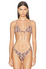 X Elsa Hosk Triangle Front Tie Bikini Top | FWRD 