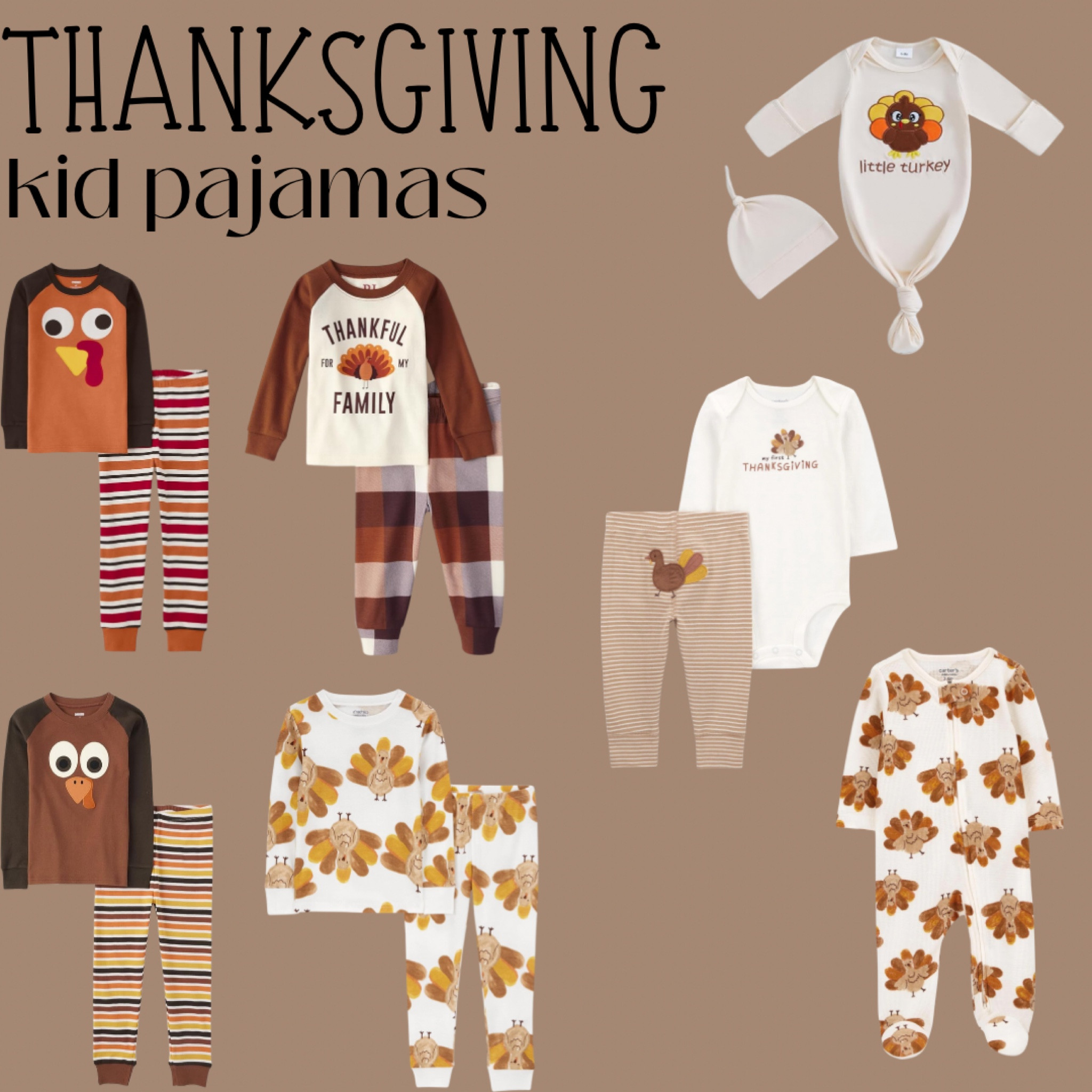 Thanksgiving kid pajamas, baby pajamas, youth pajamas

#LTKHoliday #LTKKids #LTKSeasonal