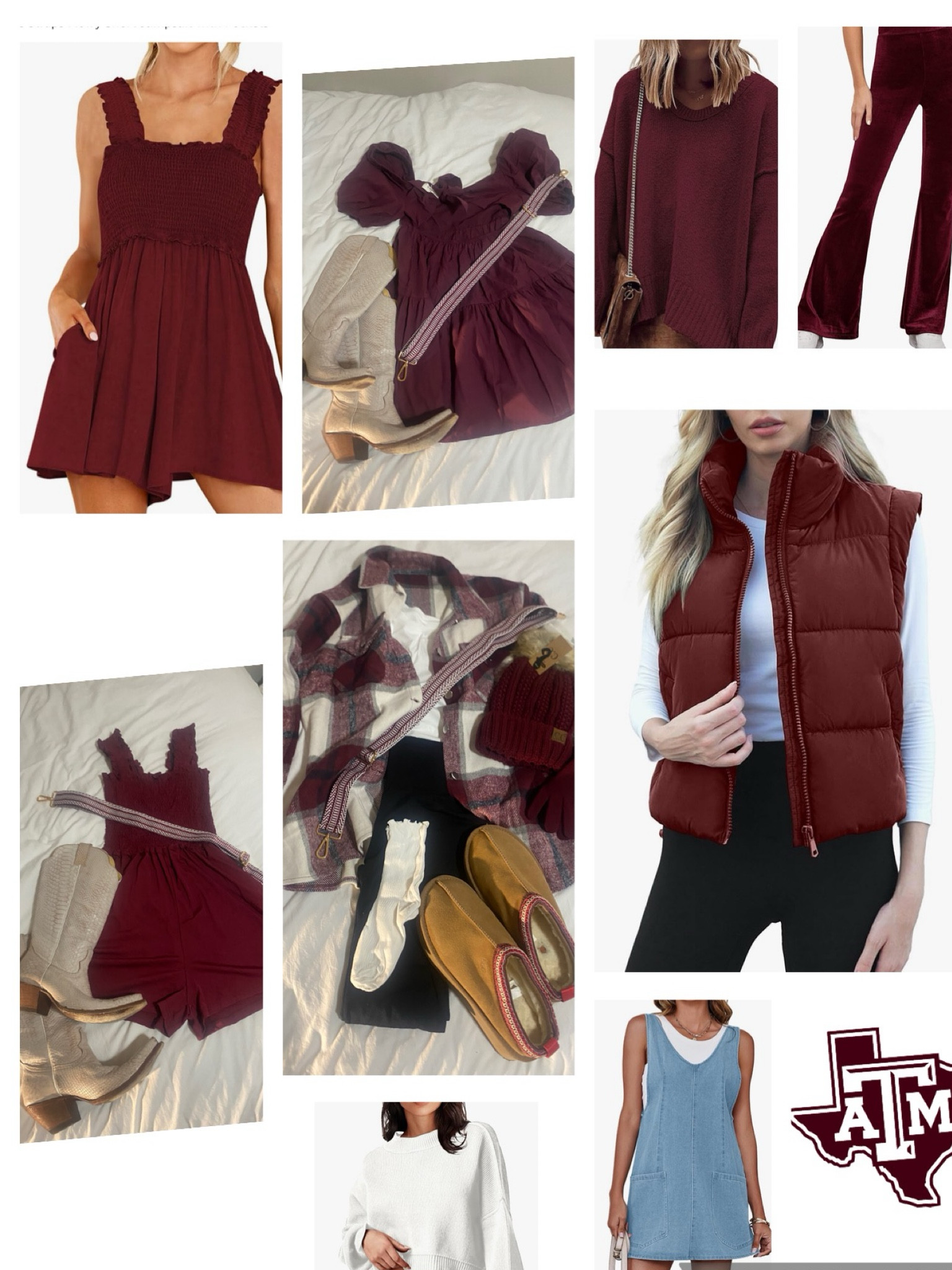 Texas A&M Aggies game day outfits; maroon and white; football game

#LTKSeasonal #LTKFallSale #LTKFindsUnder50