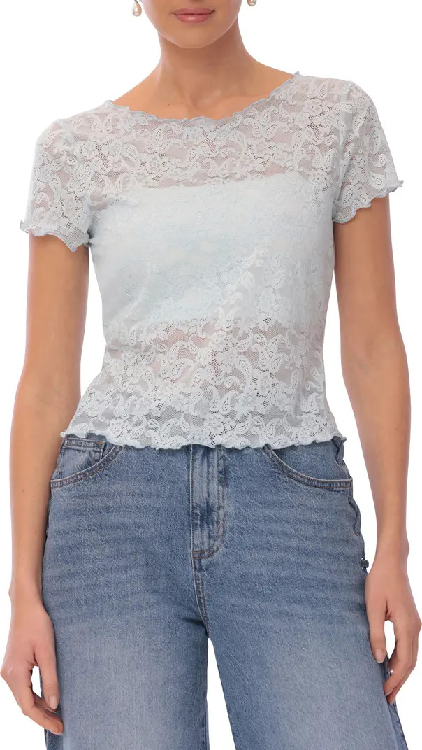 Avec Les Filles Lace Lettuce Edge Top | Nordstromrack | Nordstrom Rack