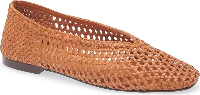 Madewell The Mylie Ballet Flat in Handwoven Leather (Women) | Nordstromrack | Nordstrom Rack