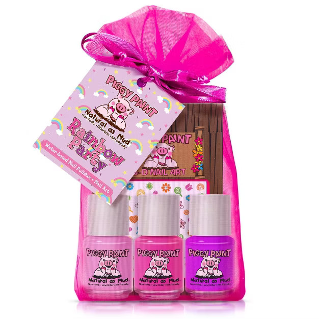 Piggy Paint Nail Polish Set - 3pk/0.25 fl oz each + 1 Nail Art | Target