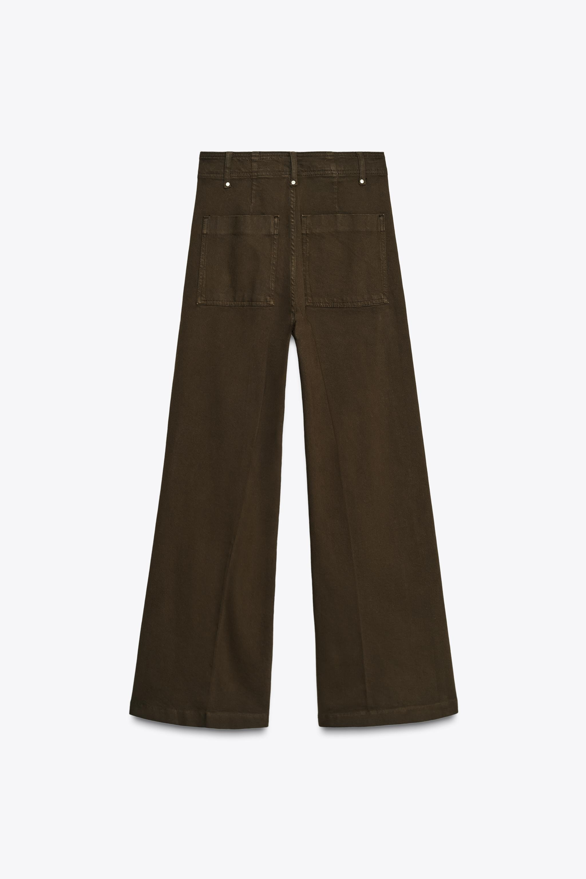 ZW COLLECTION TAILORED WIDE LEG HI-RISE JEANS | Zara US