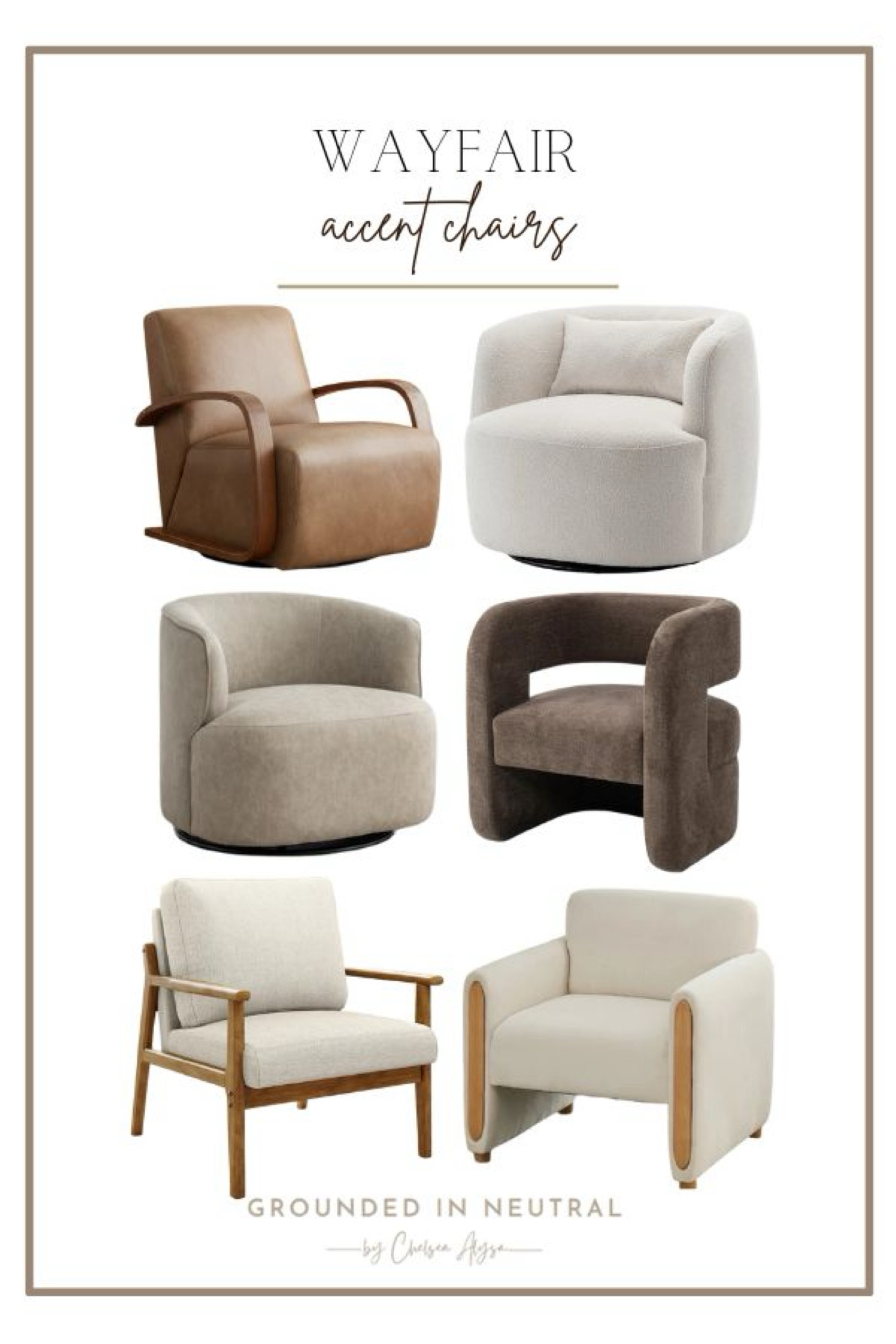 Wayfair accent chairs. These are great for a living space or bedroom  

#LTKStyleTip #LTKSeasonal #LTKHome