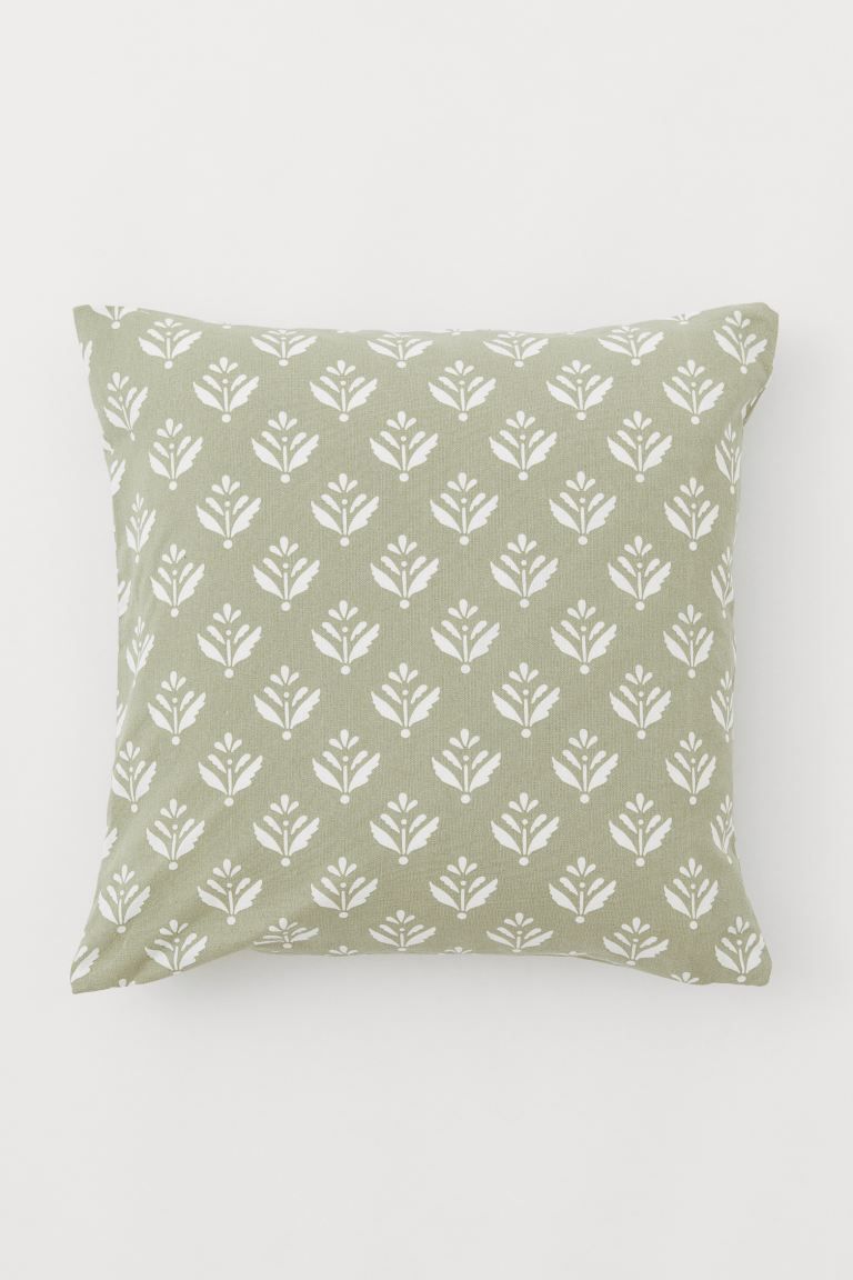 Patterned Cotton Cushion Cover | H&M (US + CA)