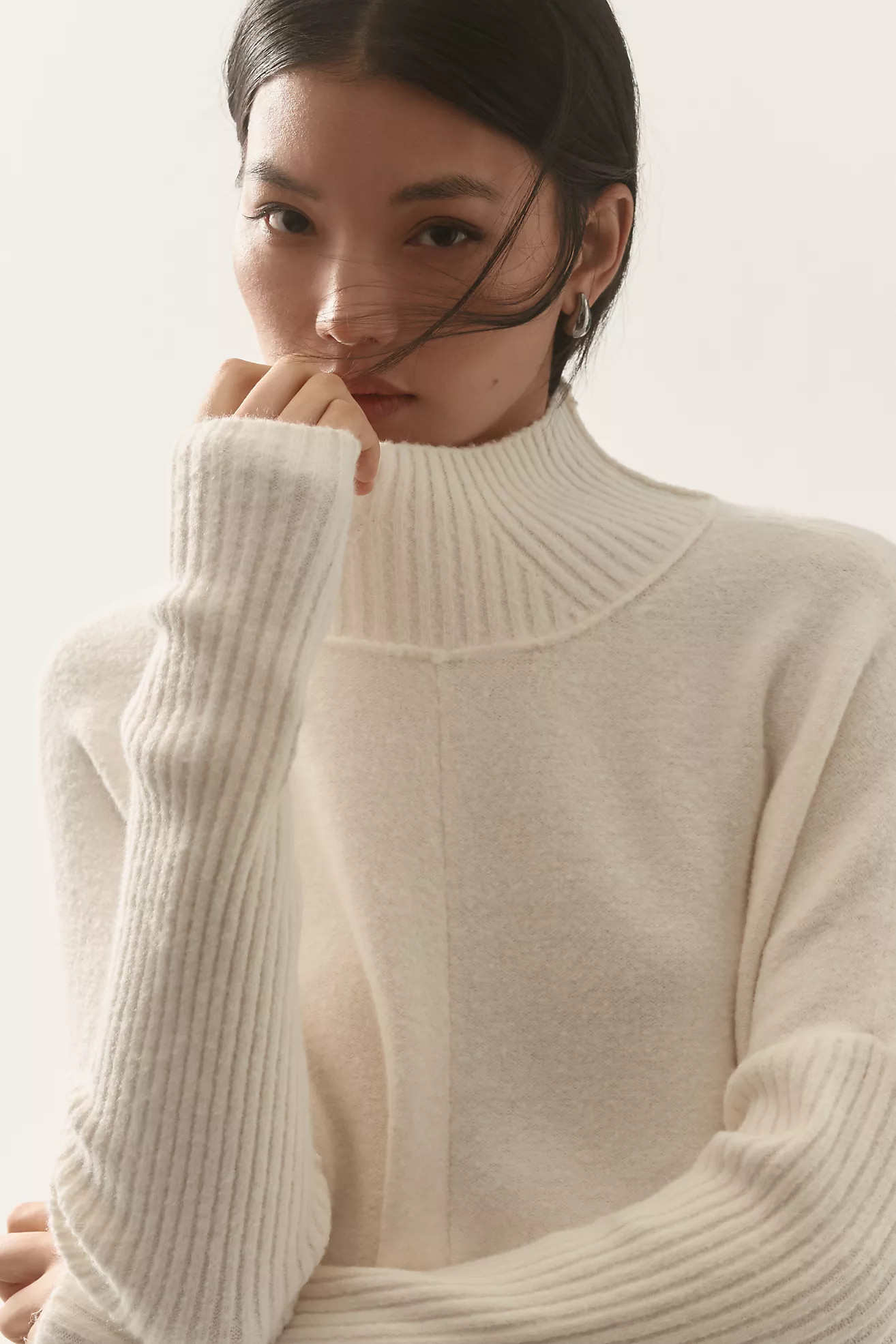 The Gretchen Cozy Mock-Neck Sweater by Maeve | Anthropologie (US)
