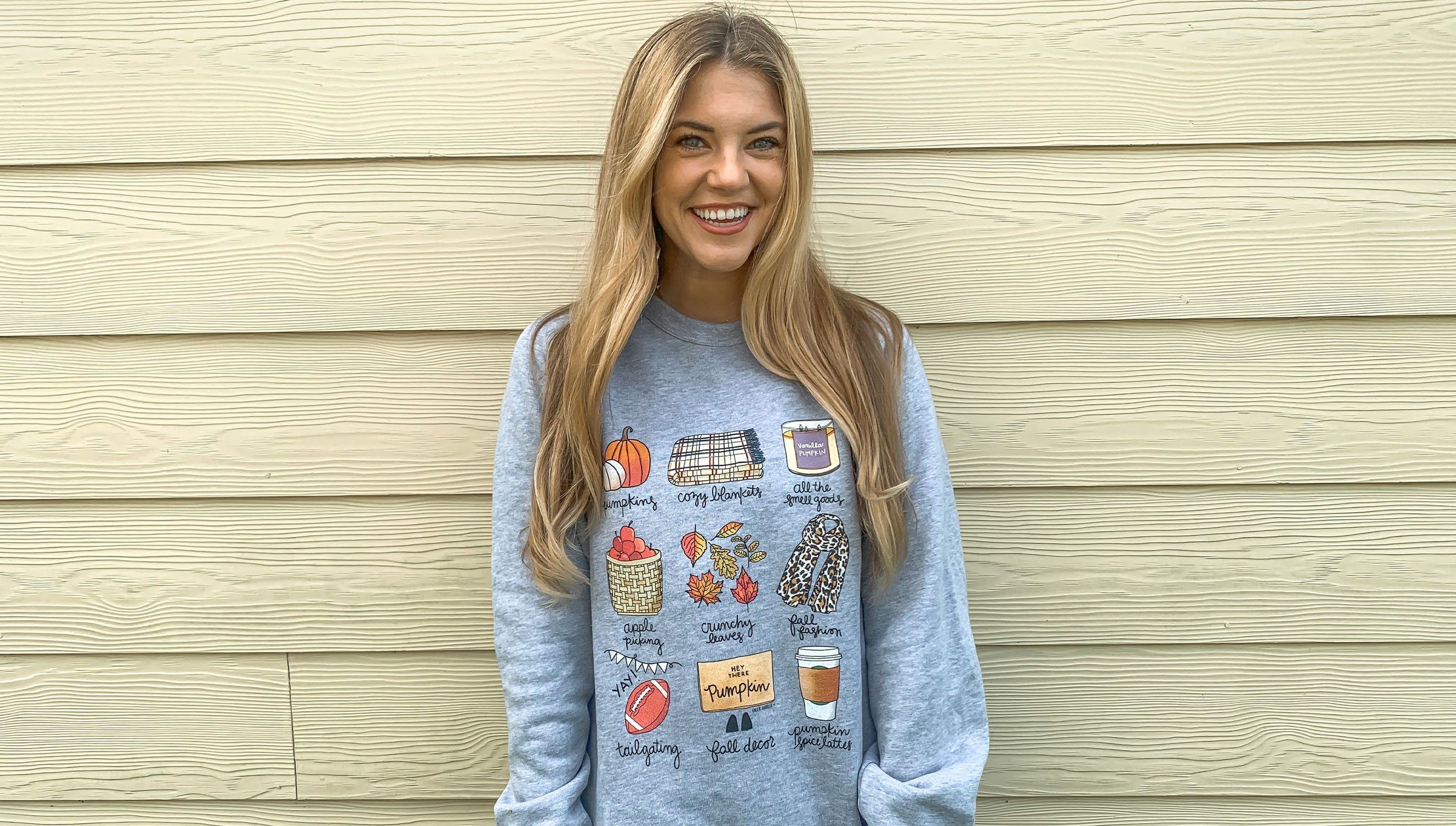 Fall Favorites Sweatshirt - Athletic Heather | Callie Danielle