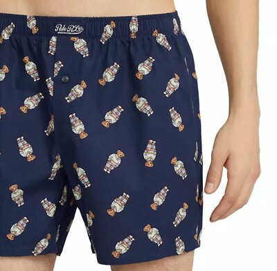 Polo RALPH LAUREN Men's Boxer Polo Bear Woven Underwear L/XL | eBay US