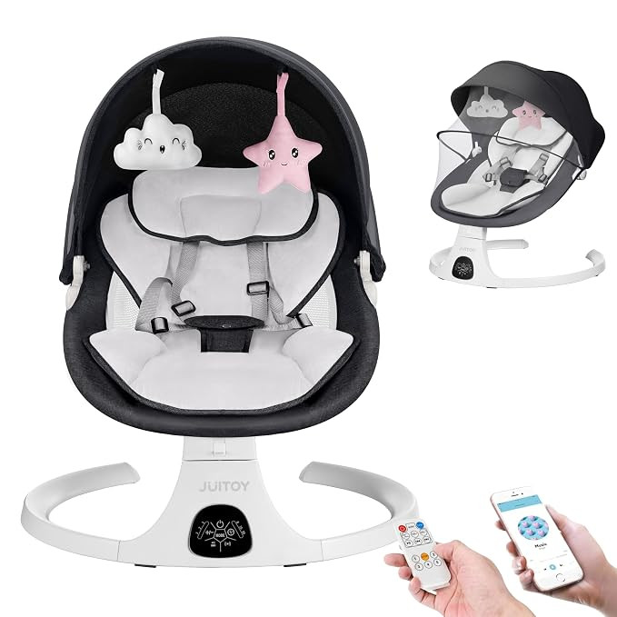 Baby Swing for Infants to Toddler Electric Newborn Swing with 5-Speed 3-Seat Positions 5-Point Ca... | Amazon (US)