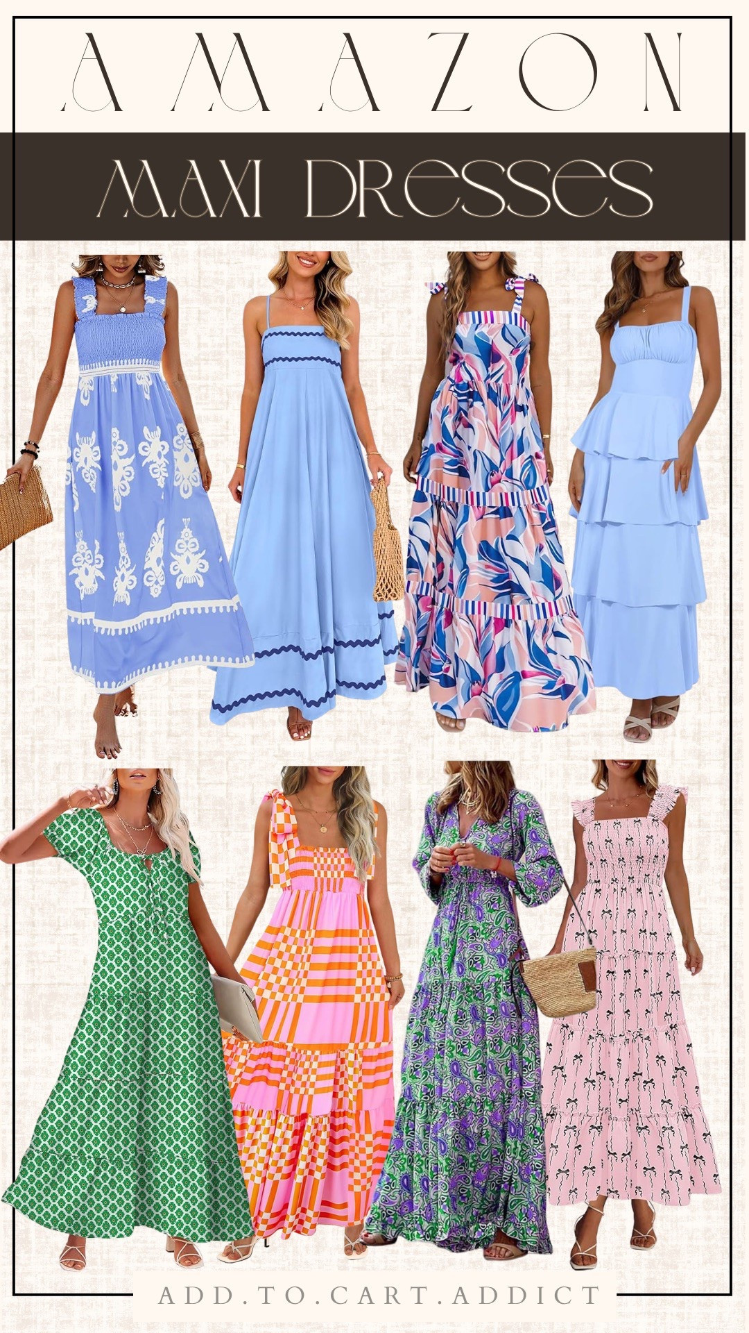 Beautiful maxi dresses for summer on Amazon! 