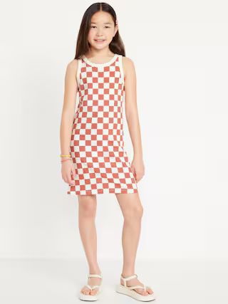 Printed Sleeveless Rib-Knit Dress for Girls | Old Navy (US)