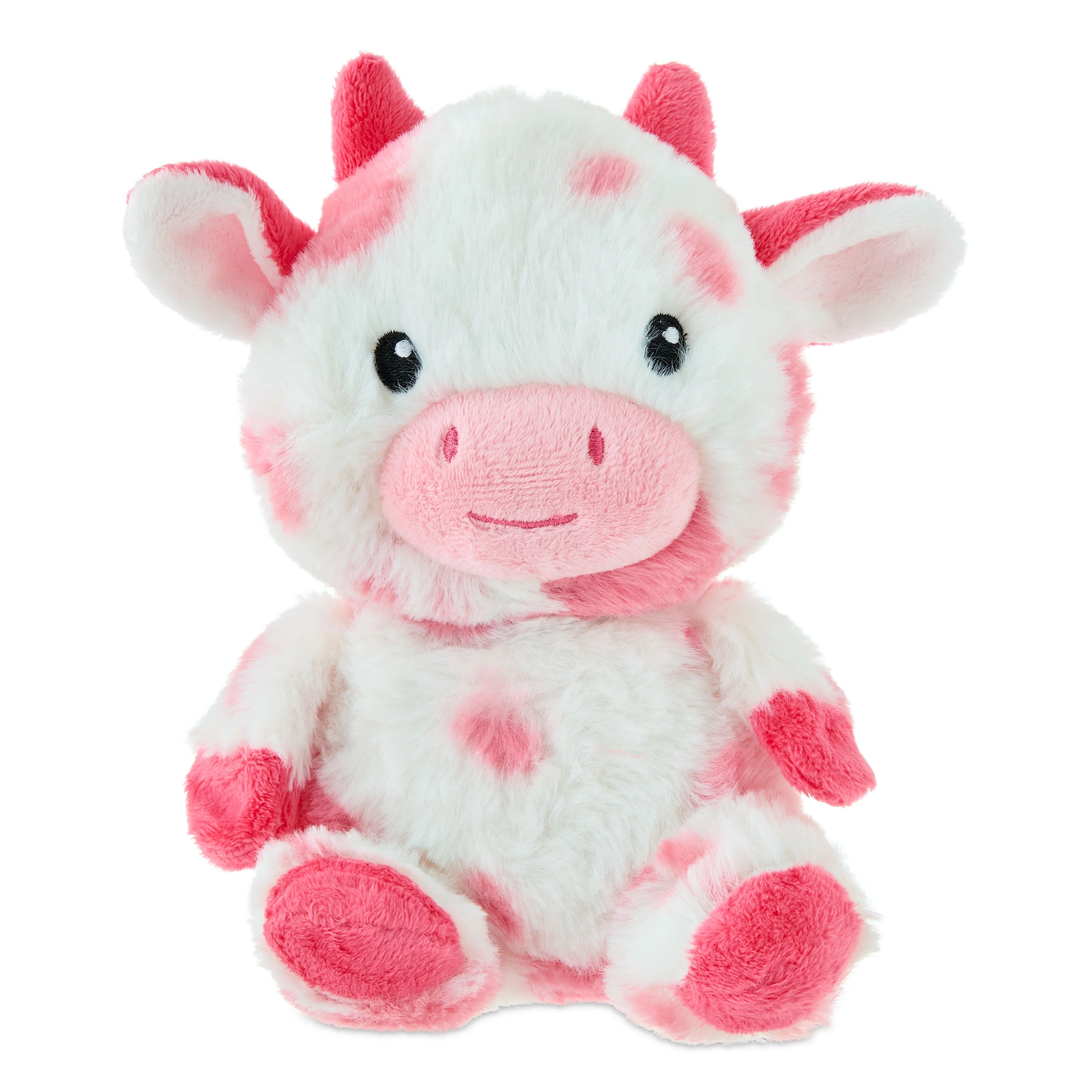Cow Plush, Pink and White, 8", Valentine's Day by Way To Celebrate | Walmart (US)
