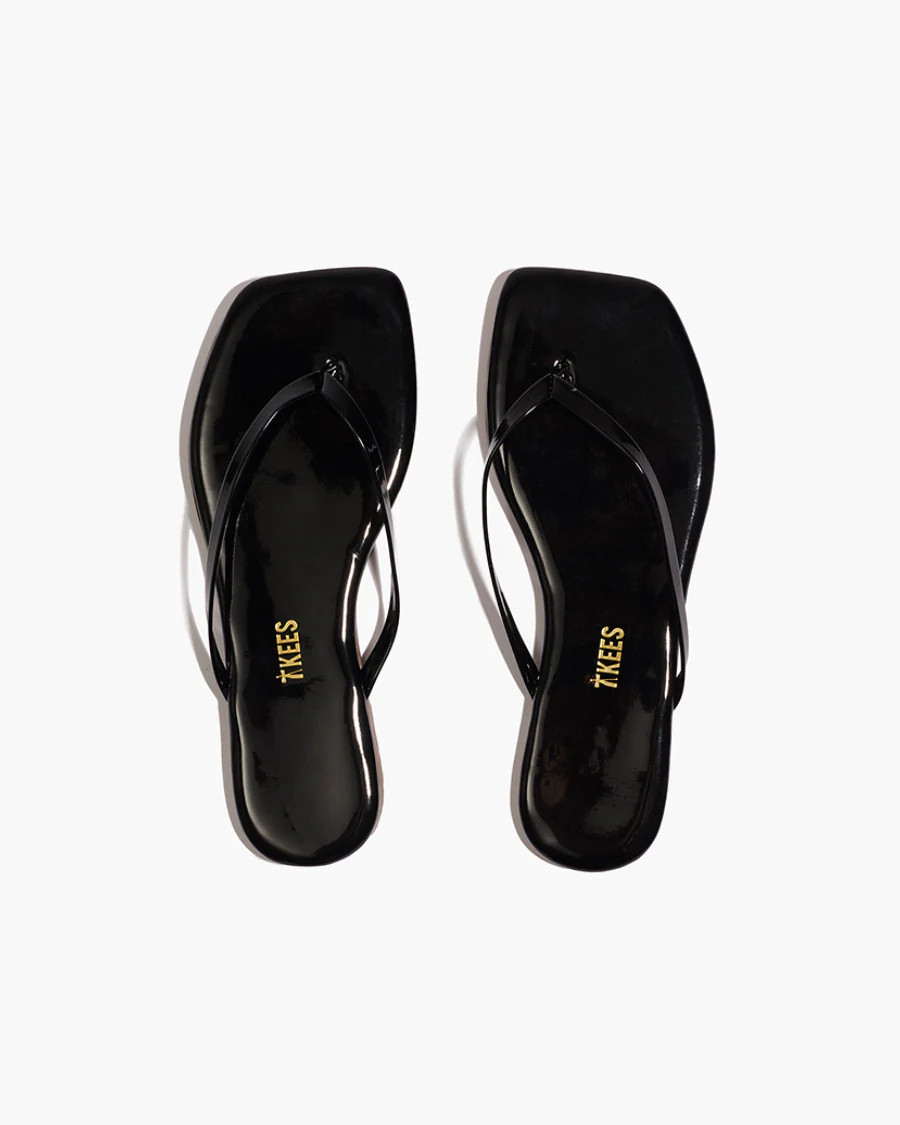 Square Toe Lily in Licorice - our exclusive take on our most sought-after flip flop | TKEES