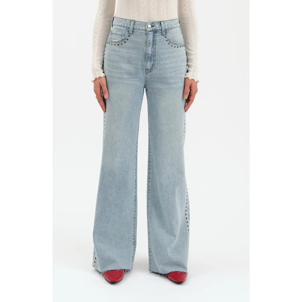 DAZE Far Out Wide Leg Jeans in Lets Dance at Nordstrom, Size 29 | Nordstrom