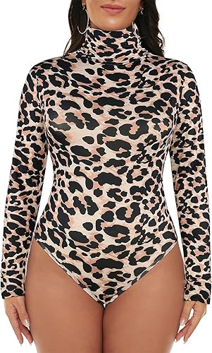 Century Star Bodysuit For Women Long Sleeve Bodysuit Turtleneck Outdoors Bodysuits Athletic Jumps... | Amazon (US)