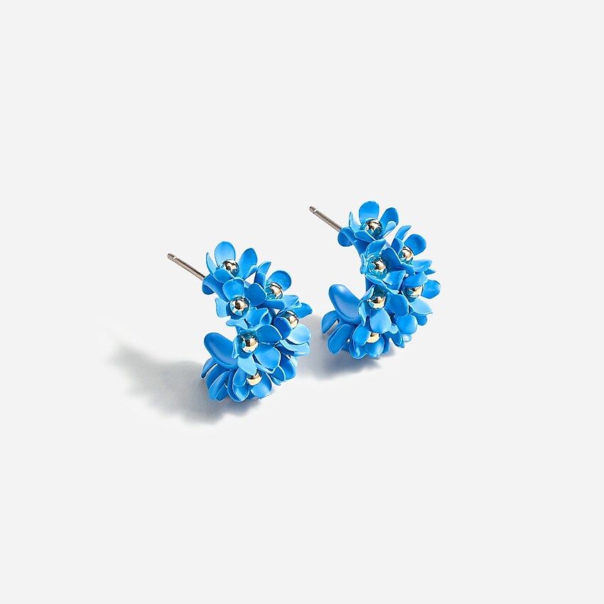 Soft bouquet hoop earrings | J.Crew US