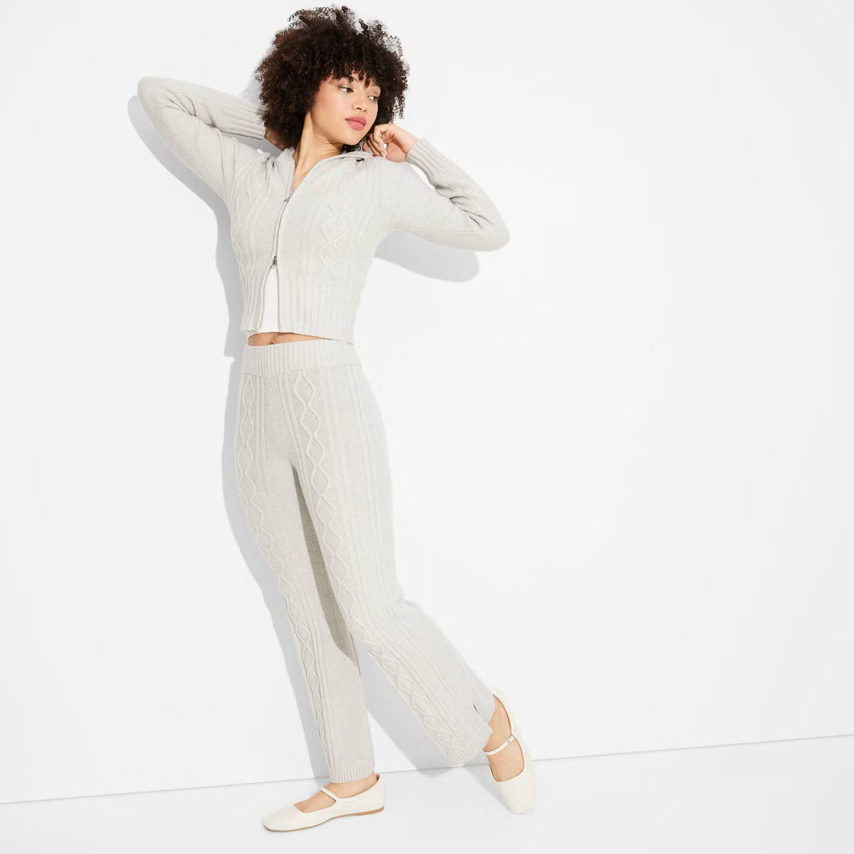 Women's Mid-Rise Cable Pants - Wild Fable™ | Target
