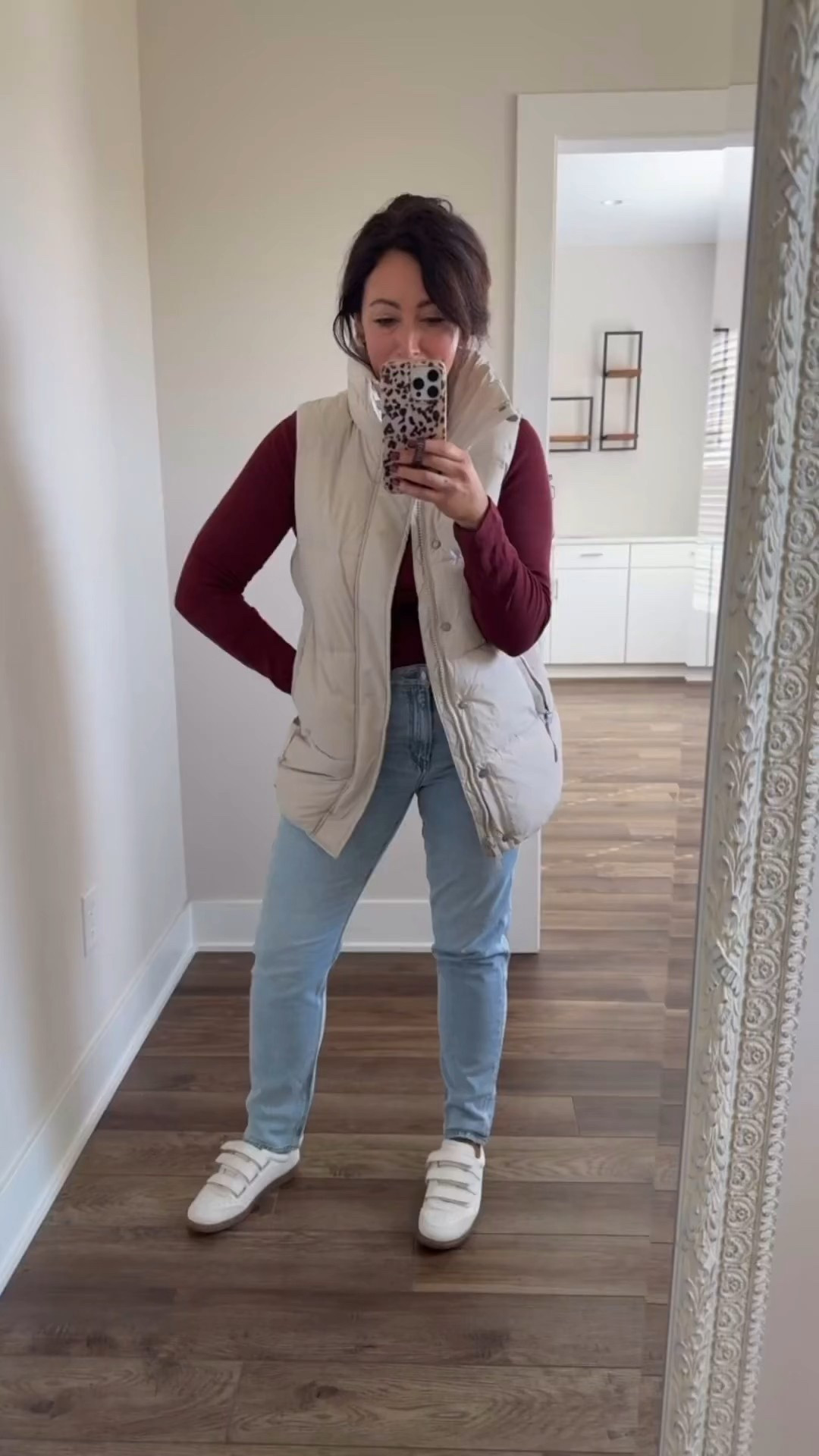 SALE ALERT 🚨 
• small vest - runs big 
• size 6 denim
• sneakers true to size 


#LTKSaleAlert #LTKFindsUnder50 #LTKMidsize