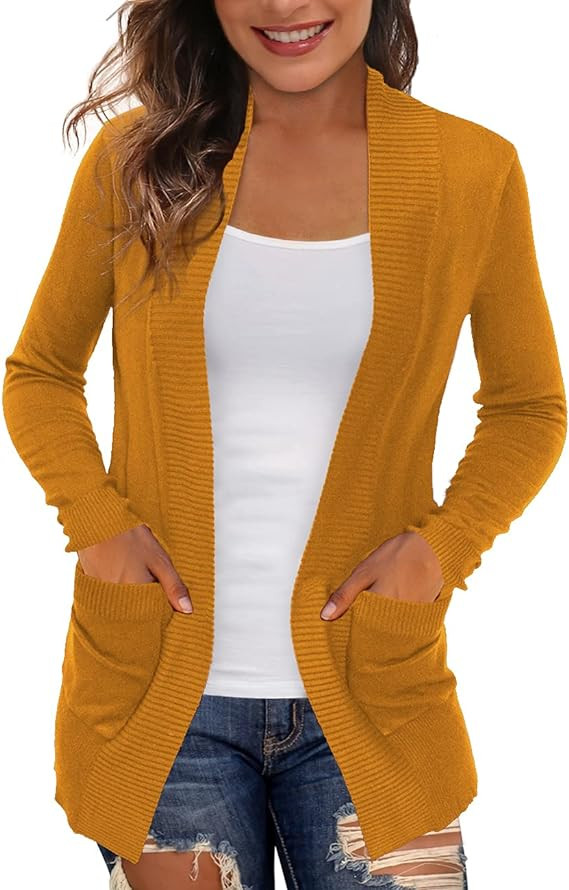 REDHOTYPE Women's Cardigans with Pockets Casual Lightweight Open Front Cardigan Sweaters for Wome... | Amazon (US)