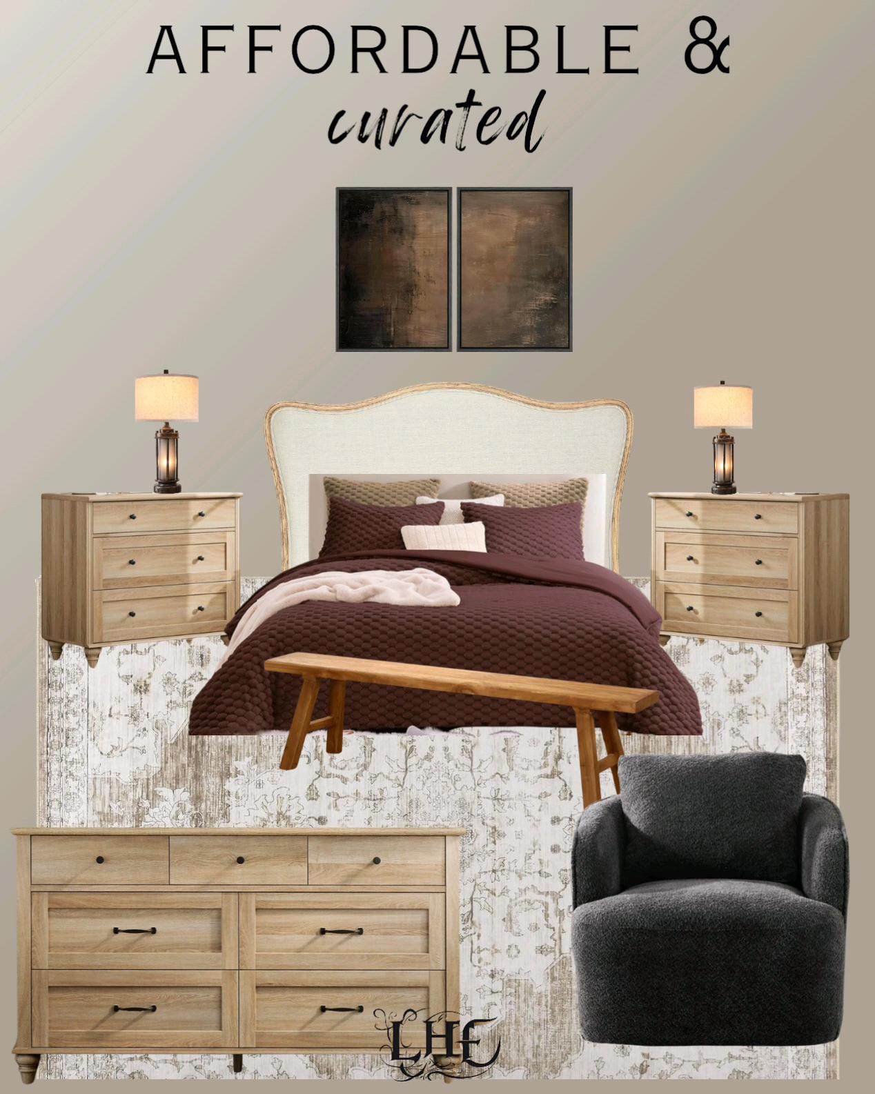 Affordable and on sale Pottery Barn inspired looks for less! Shop by clicking the thumbnails below 👇.  . . Bedroom furniture, affordable bedroom furniture, affordable bedroom, bedroom inspo,modern farmhouse bedroom, farmhouse bedroom, amazon bedding, bedding, master bedroom furniture, nightstands, affordable nightstands, dresser, swivel chair, black swivel chair, table lamp, nightstand lamp, wall art, moody wall art, amazon wall art, bedroom rug, area rug, farmhouse rug, farmhouse bedroom rug, bedroom rug, bedroom headboard, vintage headboard, headboard, vintage rug

#LTKSaleAlert #LTKHome #LTKStyleTip