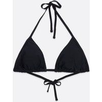 Black Soft Cup Triangle Bikini Top New Look | New Look (UK)
