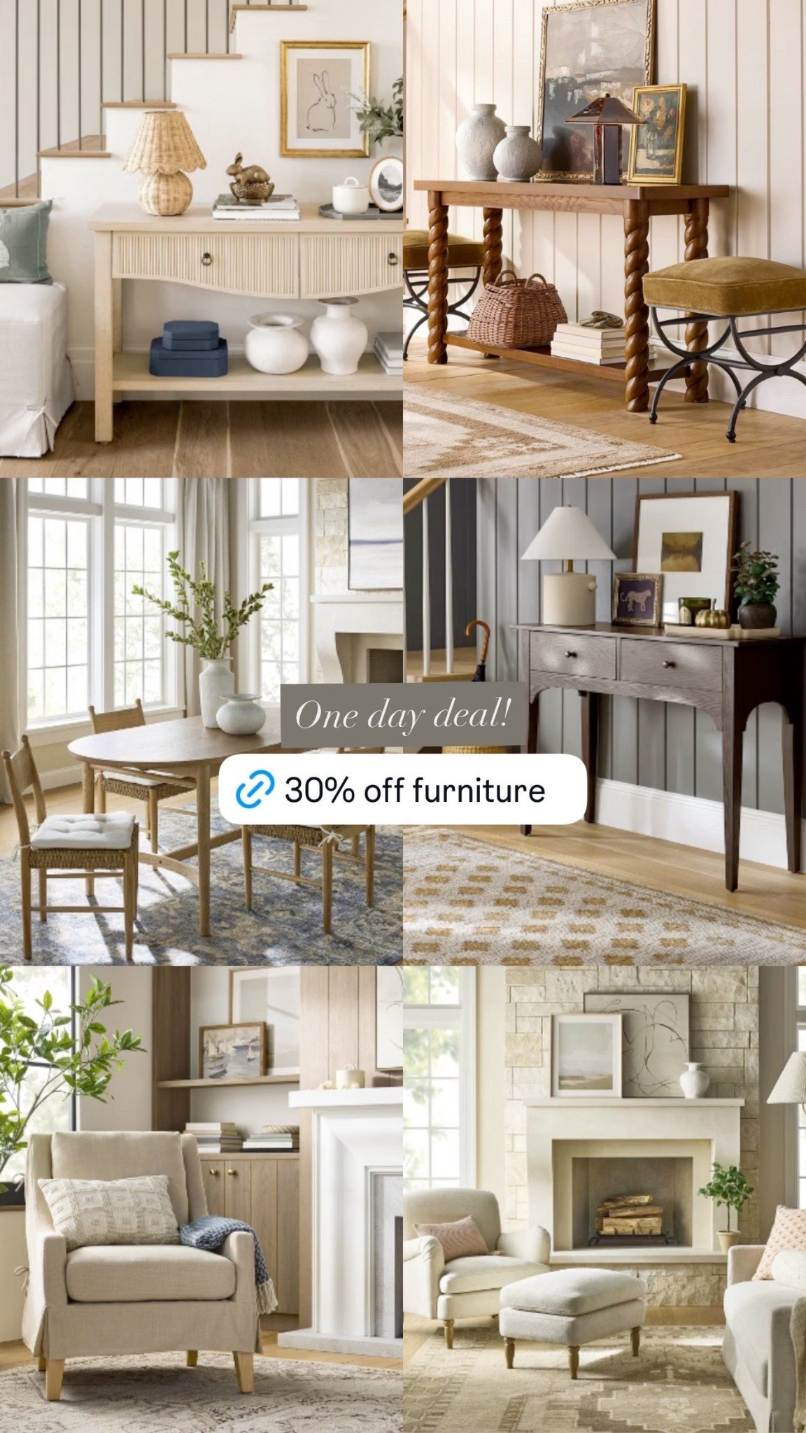 One day deal at target! 30% off furniture, including Studio McGee pieces!

#LTKSaleAlert #LTKHome
