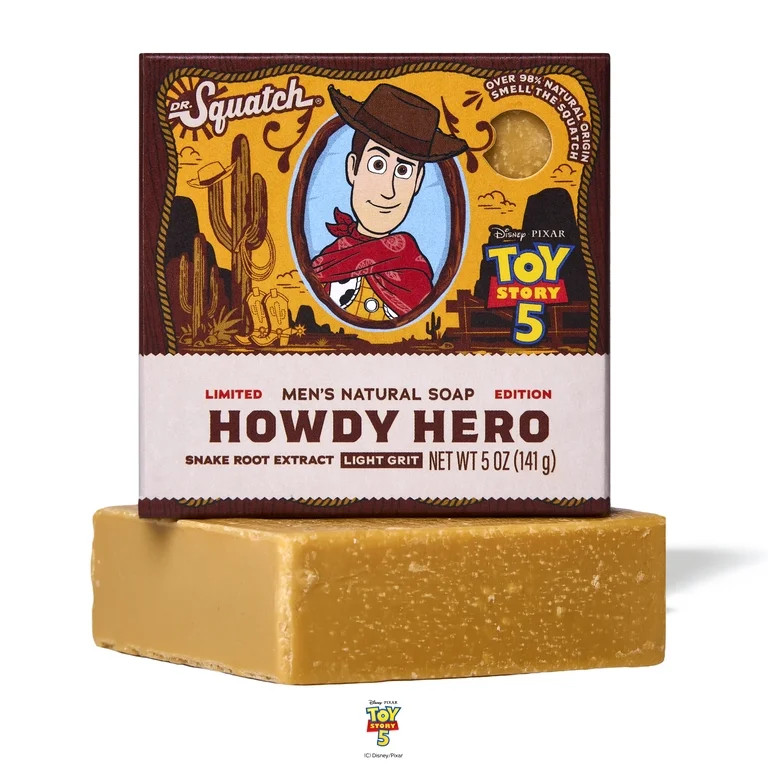 Dr. Squatch Men's Bar Soap – Cold Process, No Harsh Chemicals – Howdy Hero (5 oz) | Walmart (US)