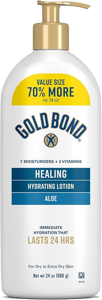 Gold Bond Healing Hydrating Body Lotion with Aloe, Moisturizer for Dry to Extra Dry Skin, 24-HR H... | Amazon (US)