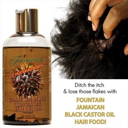 Jamaican Peppermint Black Castor Oil Dry Itchy Scalp Treatment and Satin Cap | Walmart (US)