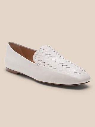 Woven Leather Soft Loafer | Banana Republic (US)