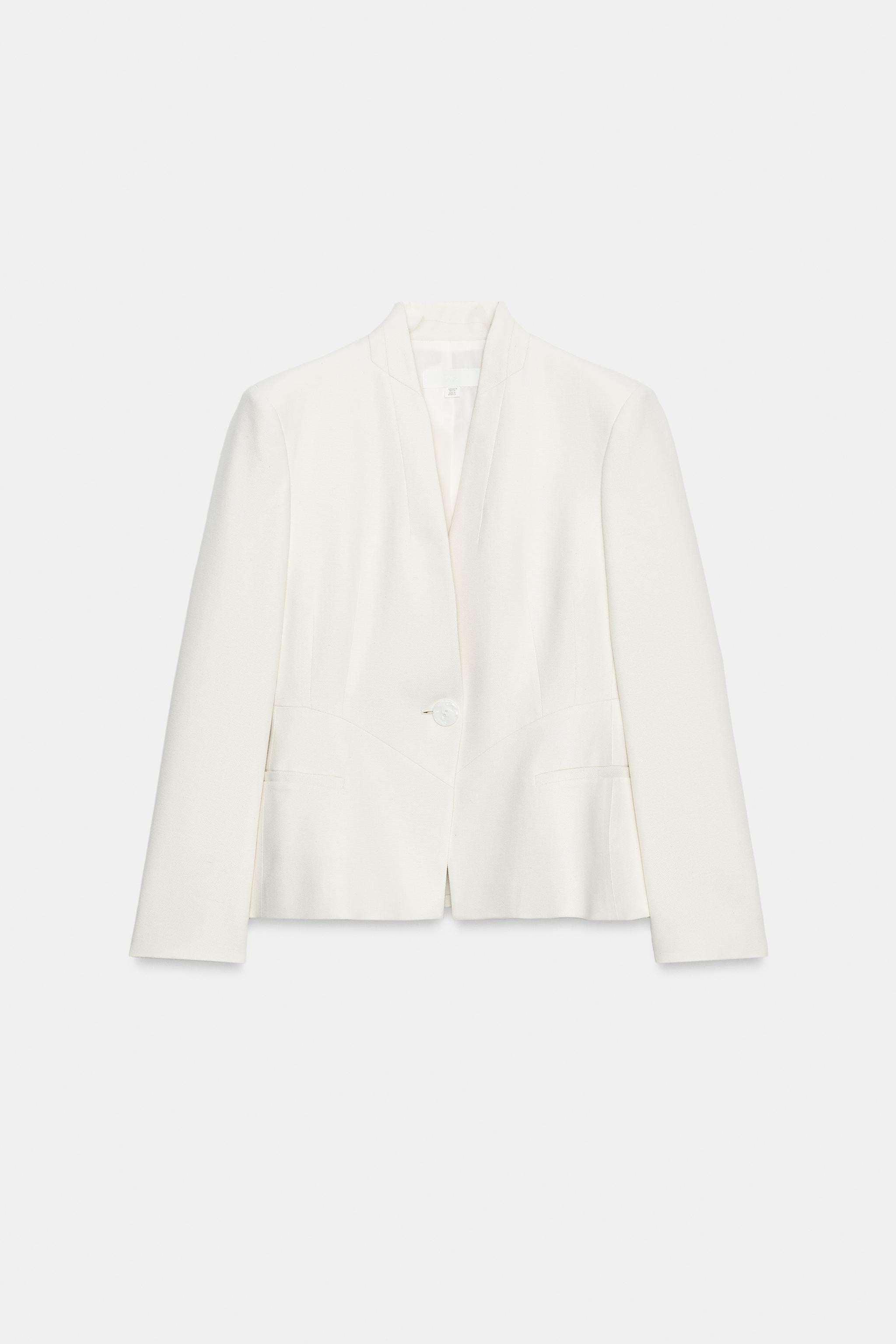 FITTED BLAZER WITH SHOULDER PADS | Zara US