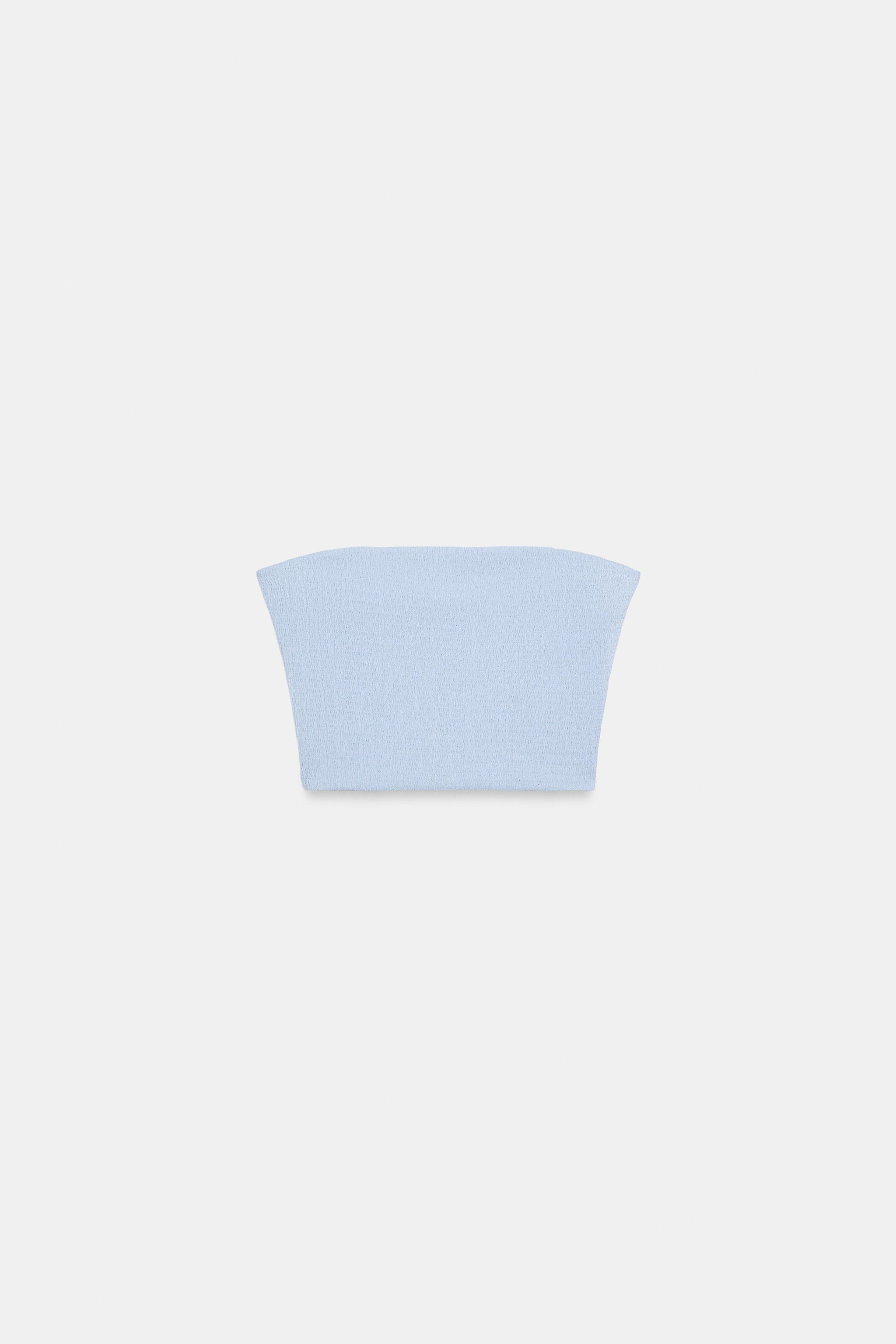 TEXTURED BANDEAU TOP | Zara UK