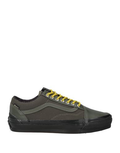 Vans Man Sneakers Military green Size 11.5 Textile fibers, Leather | YOOX (US)