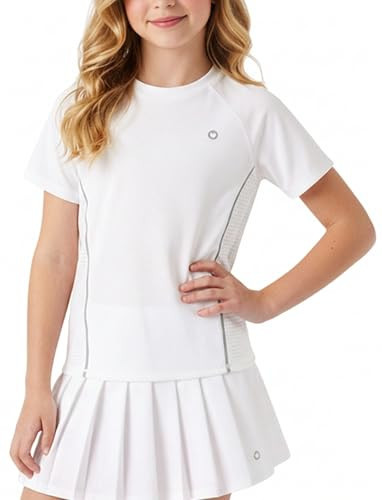 PATPAT Kids T-Shirt (One Piece) with Quick-Dry & Instant-Cooling, UPF 100+ Rash Guard Short Sleeves Tee for Active Boy Girl, Turbo White, US8/S | Amazon (US)