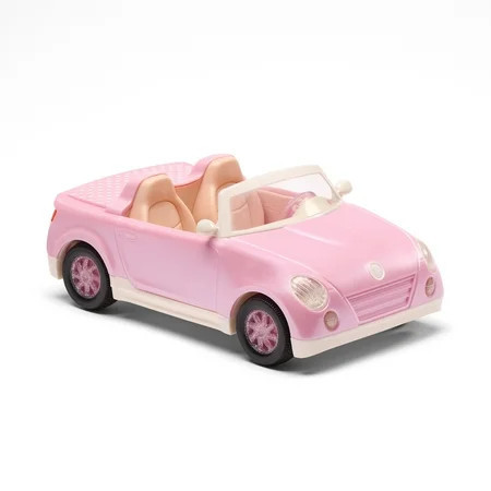 Hey Bestie Rosy Roadster Pink Convertible Toy Car for (5.5-inch) Small Dolls, Toys for Kids 3 Years & Up | Walmart (US)