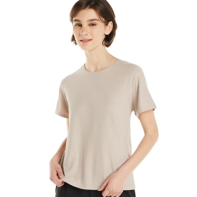 Athletic Works Women's ButterCore Tee with Short Sleeves, Sizes XS-XXXL | Walmart (US)