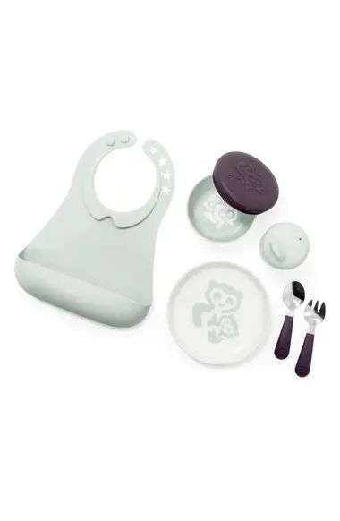 Munch Complete Bib, Lidded Bowl, Sippy Cup, Plate, Fork & Spoon Set | Nordstrom