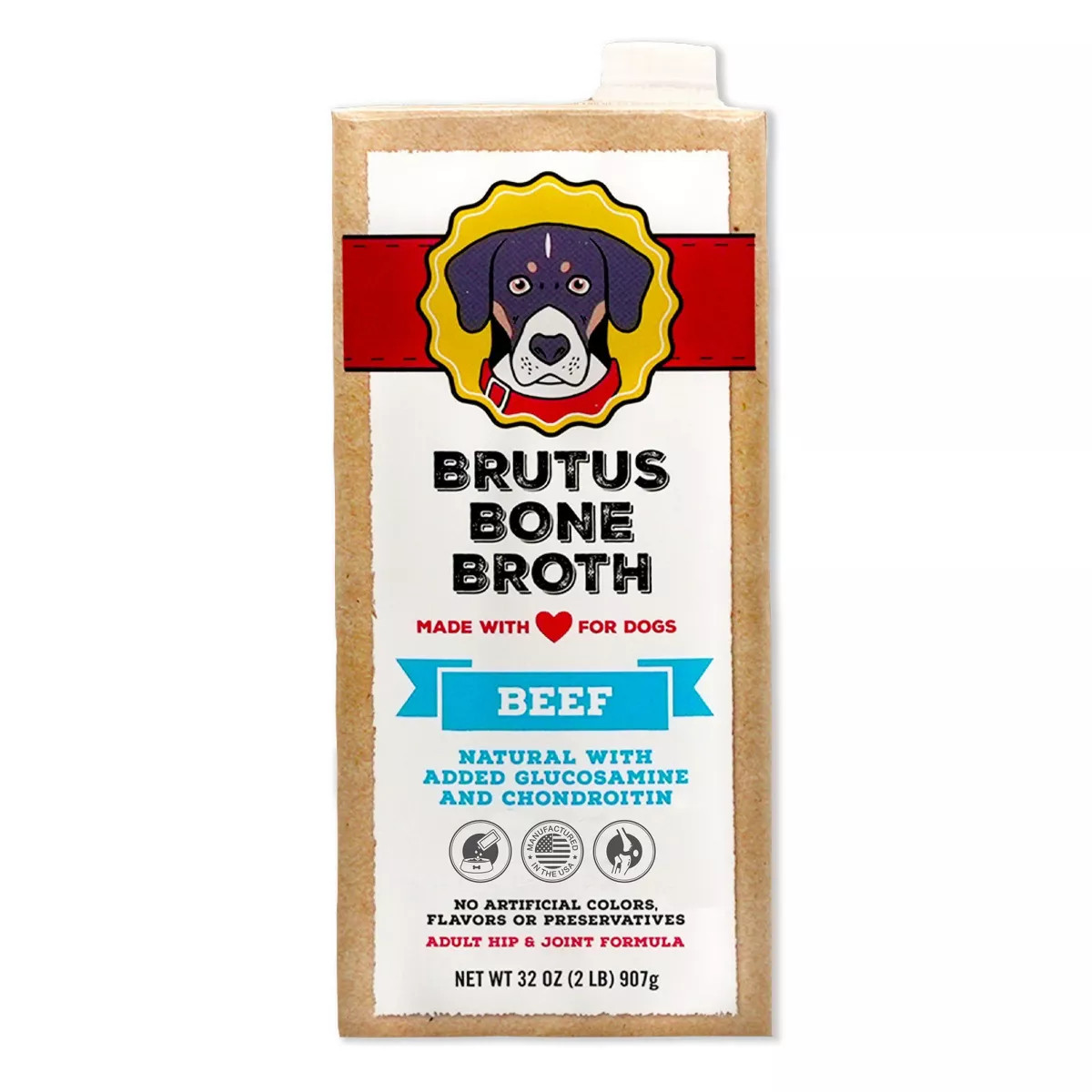 Brutus Bone Broth Hip & Joint Formula Wet Dog Food - Supplement - Beef - 32oz | Target